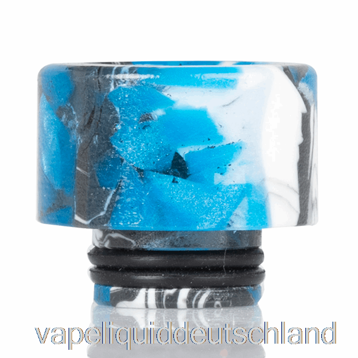510 Widebore Resin Drip Tip Blau / Schwarz / Weiß Vape Deutschland